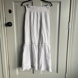 White Lace Maxi Skirt